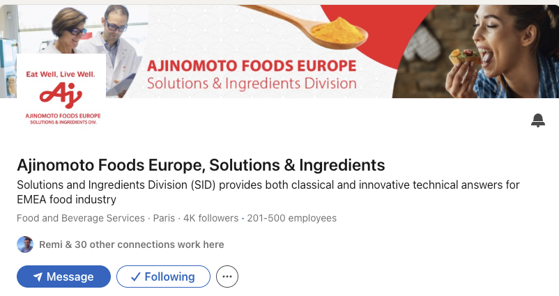 Social Media Management — Ajinomoto Foods Europe — 2